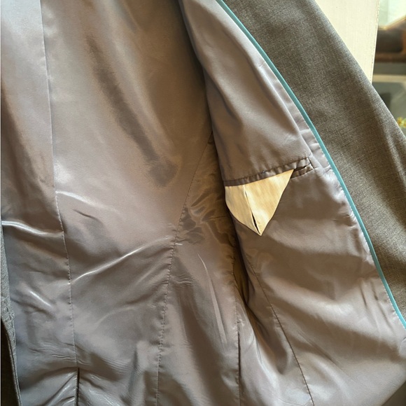 J. Crew Womens Gray Stretch Wool Blazer 2 Button Front Preppy Career Size 2 - Picture 4 of 6